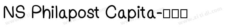 NS Philapost Capita字体转换